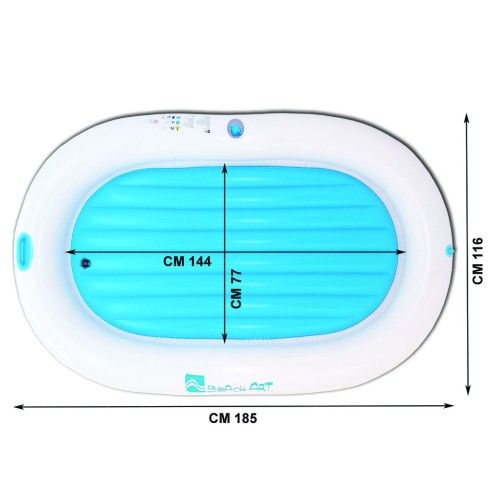 Isola Yacht Line - Materassino gonfiabile ovale
