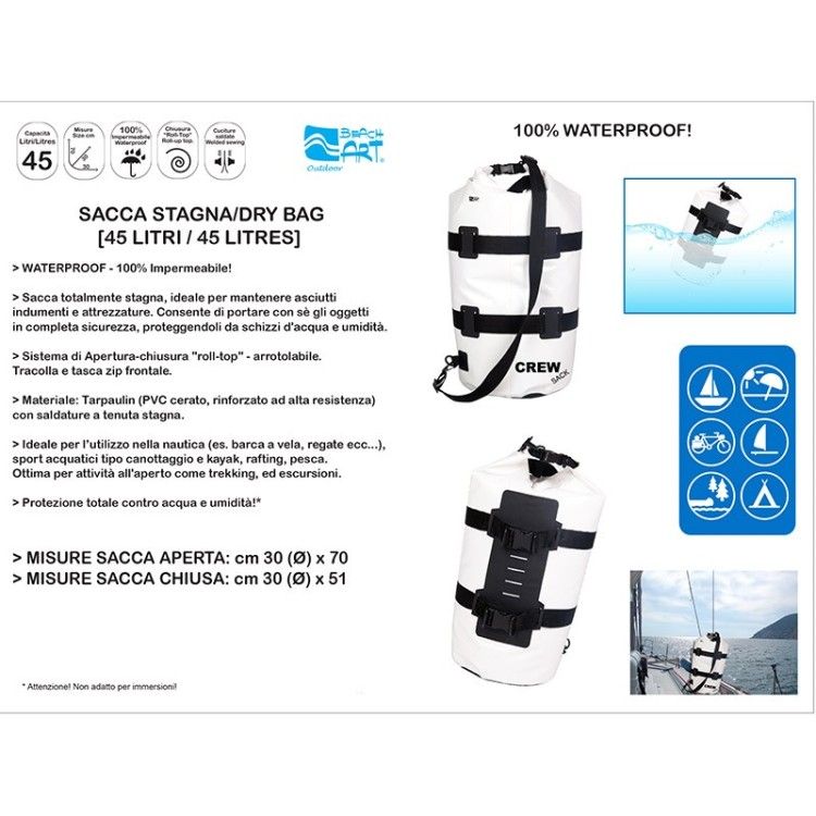 Borsa/sacca stagna Crew 45l
