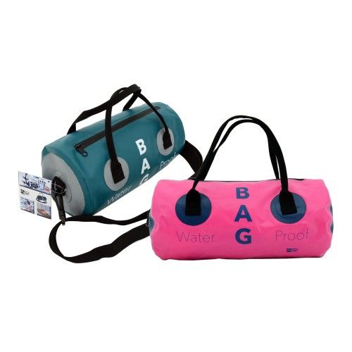 Borsa impermeabile nautica donna con manici e tracolla 5l