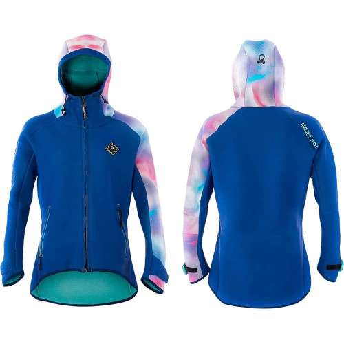 Glow - Giacca neoprene donna con cappuccio