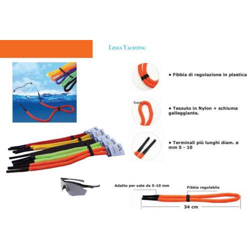 Laccio per occhiali galleggiante