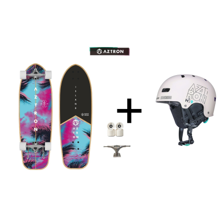Pacchetto Surf skate Island 30 + Casco multisport HS9